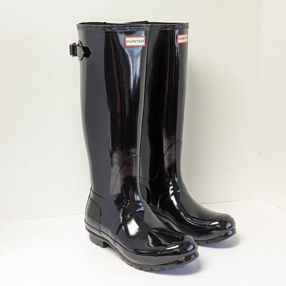 Hunter Shoes Hunter Original Back Adjustable Rain Boots Black